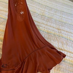Free People Orange Dress